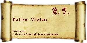 Moller Vivien névjegykártya